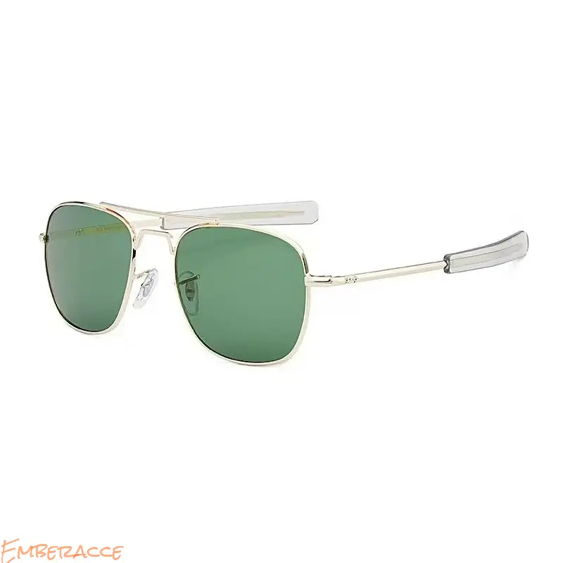 Men's Polarized Aviator Sunglasses UV400 Protection, Military Style Driving Shades with HD Mirrored Lens, Lightweight Outdoor Eyewear for Fishing, Hiking, Travel & Daily Wear, Unisex Fashion Glasses with Comfortable Bayonet Temples