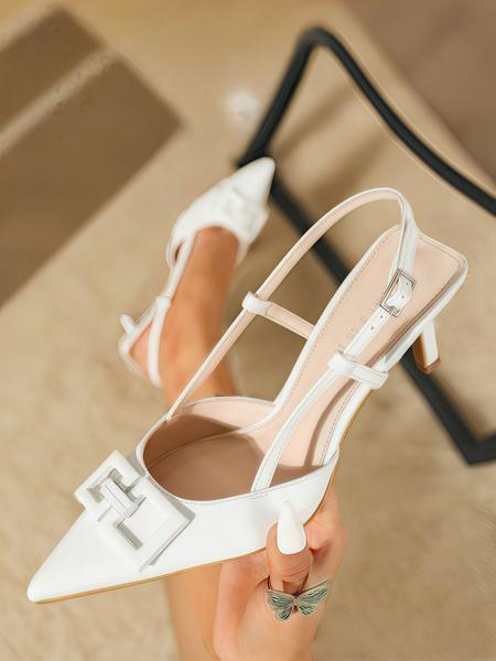 Women's Elegant Fashionable High Heel Shoes, Trendy Minimalist Pointed Toe Heels, Stylish All-match Shoes for Daily Wear