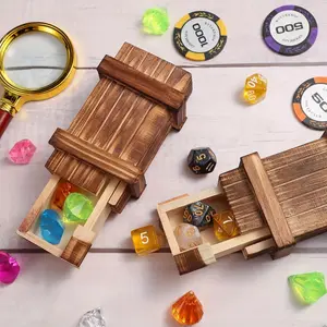 Unique 3D Puzzle Wooden Box with Hidden Compartment, Ideal for Saving Money, Jewelry Storage, and Gifts, Perfect Organizer Solution