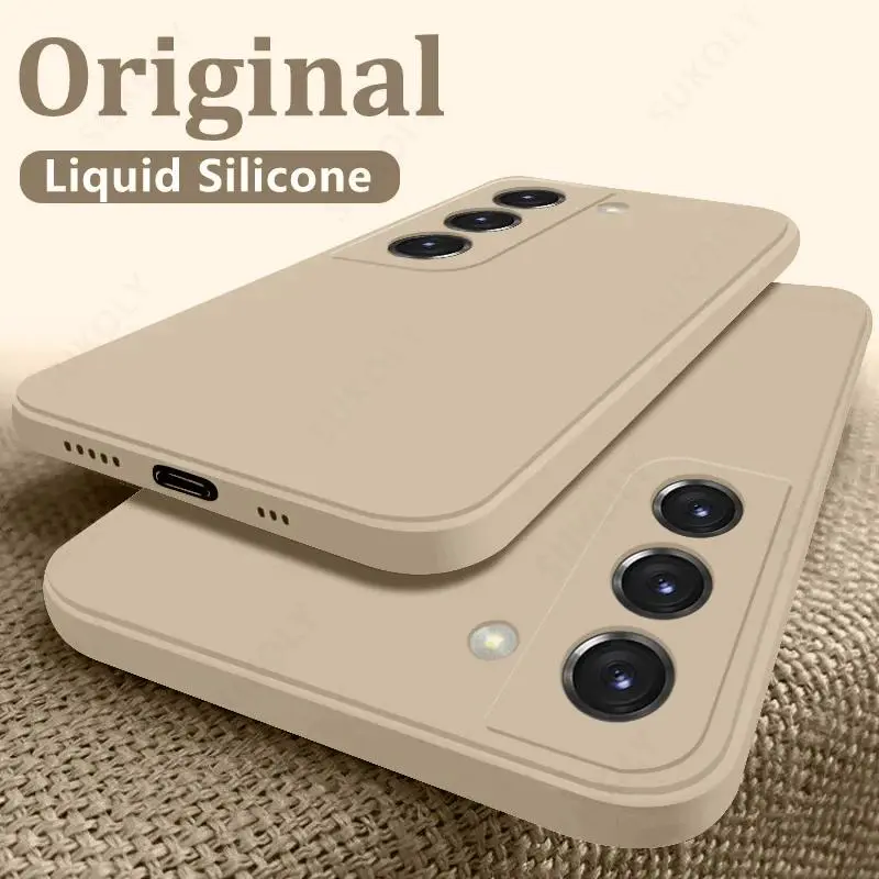 Shockproof Liquid Silicone Phone Case for Samsung Galaxy S22 S23 S24 S24 FE S25 S25 Edge Ultra S26 A16 A17 A55 A56 A57 5G - Smartphone, Cellphone, Handheld Devices Protection Cover