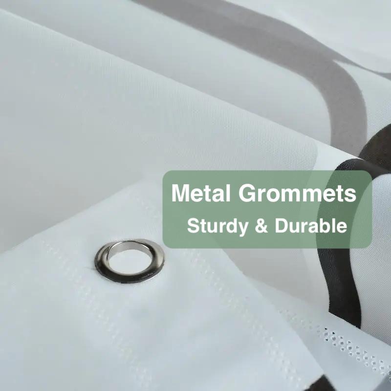 1 Count Lightweight Shower Curtain Liner with Plastic Hooks & Rust-Resistant Metal Grommets, Plaid Plastic Waterproof Bath Curtain, Bathroom Partitions Accessories, Bathroom Shower Equipment, Hanging