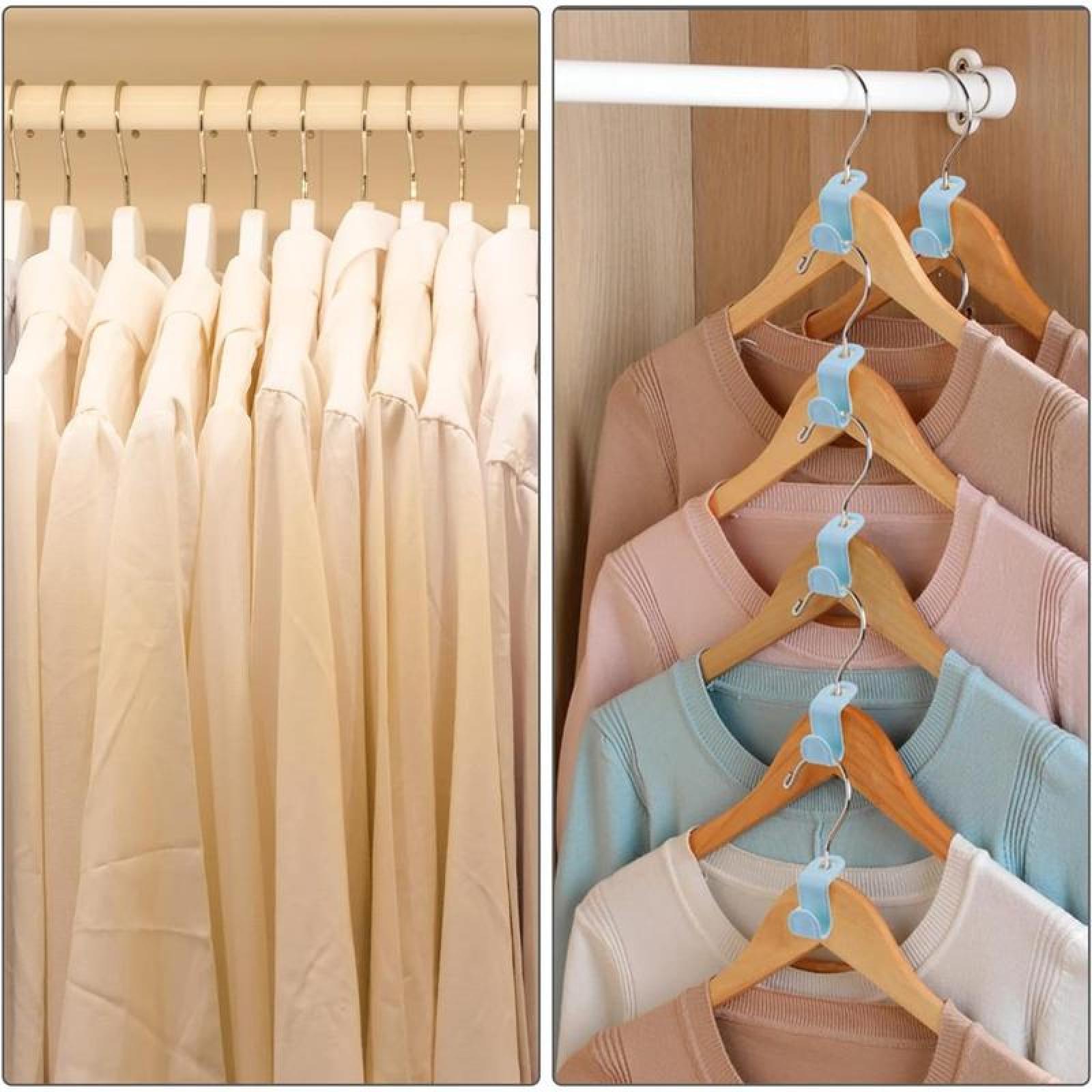 Hanger Connector Hooks,30/100 Counts Set Space Saving Clothes Hanger Extender Hooks,Multicolor Closet Organizer Hanger Clips.SENSIOHOME. Hanger Connector Hooks,30/100 Counts Set Space Saving Clothes Hanger Extender Hooks,Multicolor Closet Organizer Hanger Clips.SENSIOHOME.