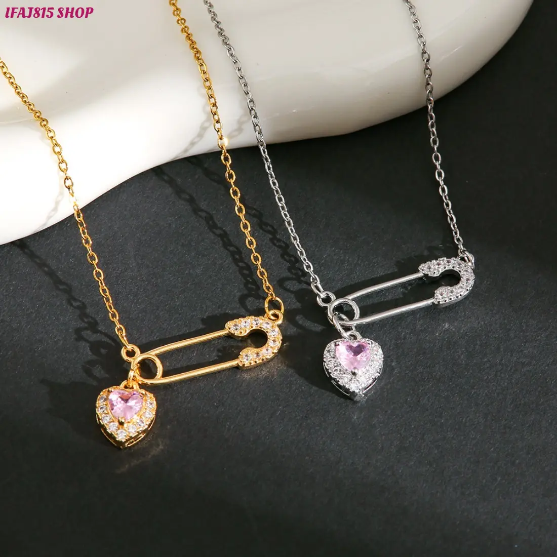 Heart Pendant Necklace for Women, Dainty Zircon Love Necklace, Minimalist Titanium Steel Jewelry, Trendy Layered Chain Necklace for Everyday Wear, Date Night & Party