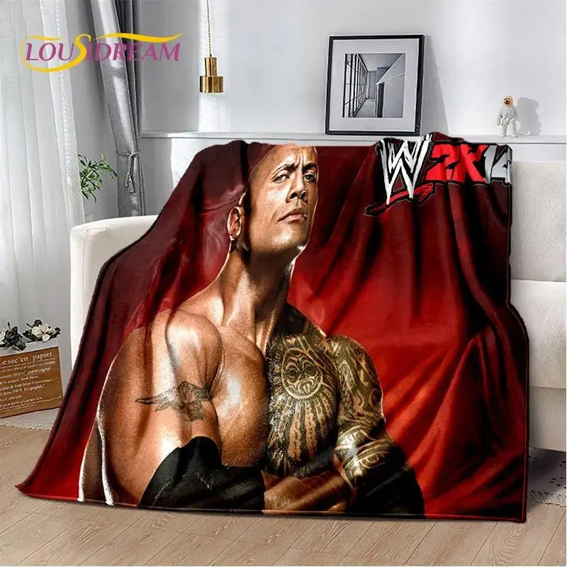 The Rock Dwayne Johnson Flannel Blanket - Wrinkle Resistant, Soft Plush Throw for Friends and Family, All Seasons Use (40x30 Inches, 50In*40In) for Living Room, Sofa