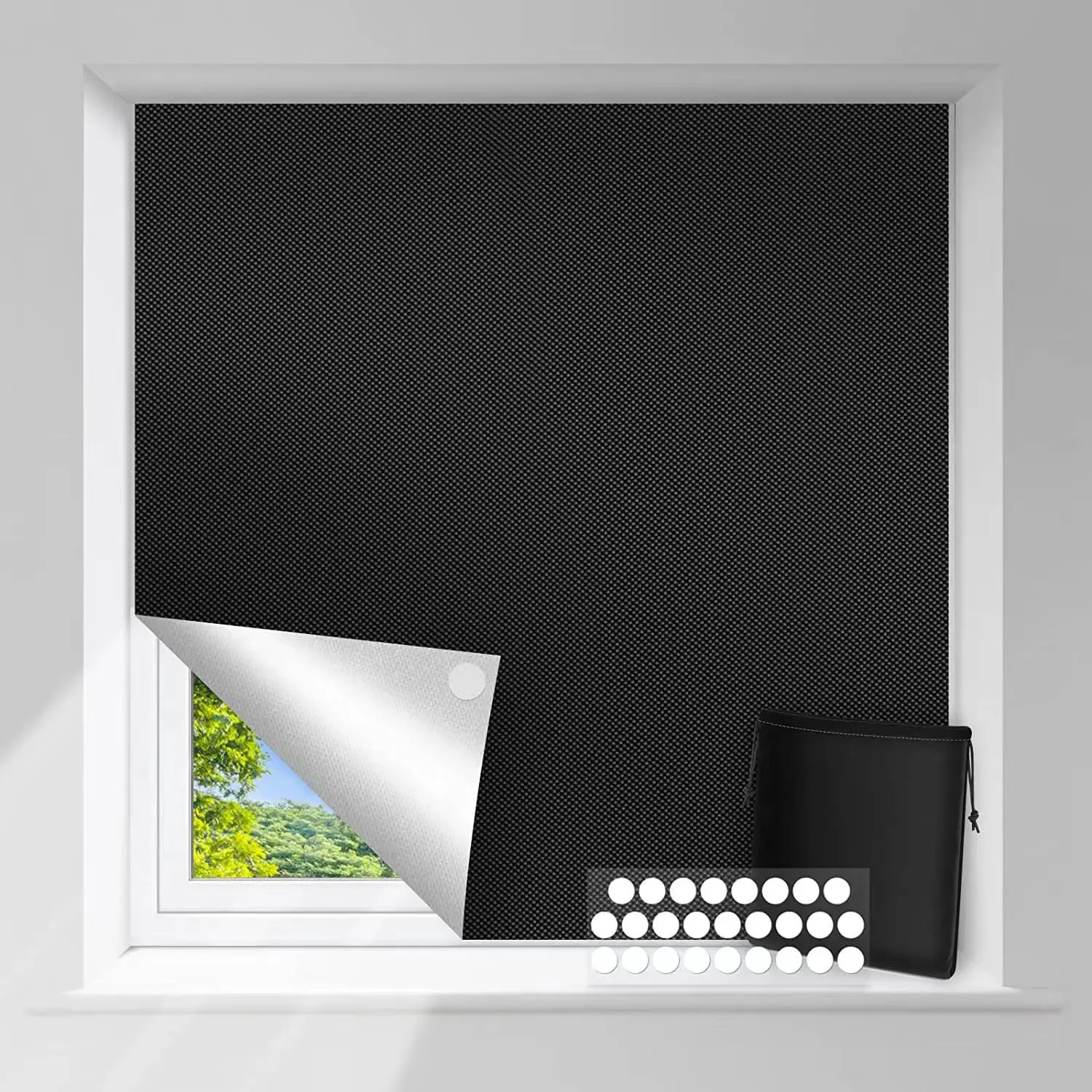 Portable shading screen balcony curtains DIY trimmable full shading blinds