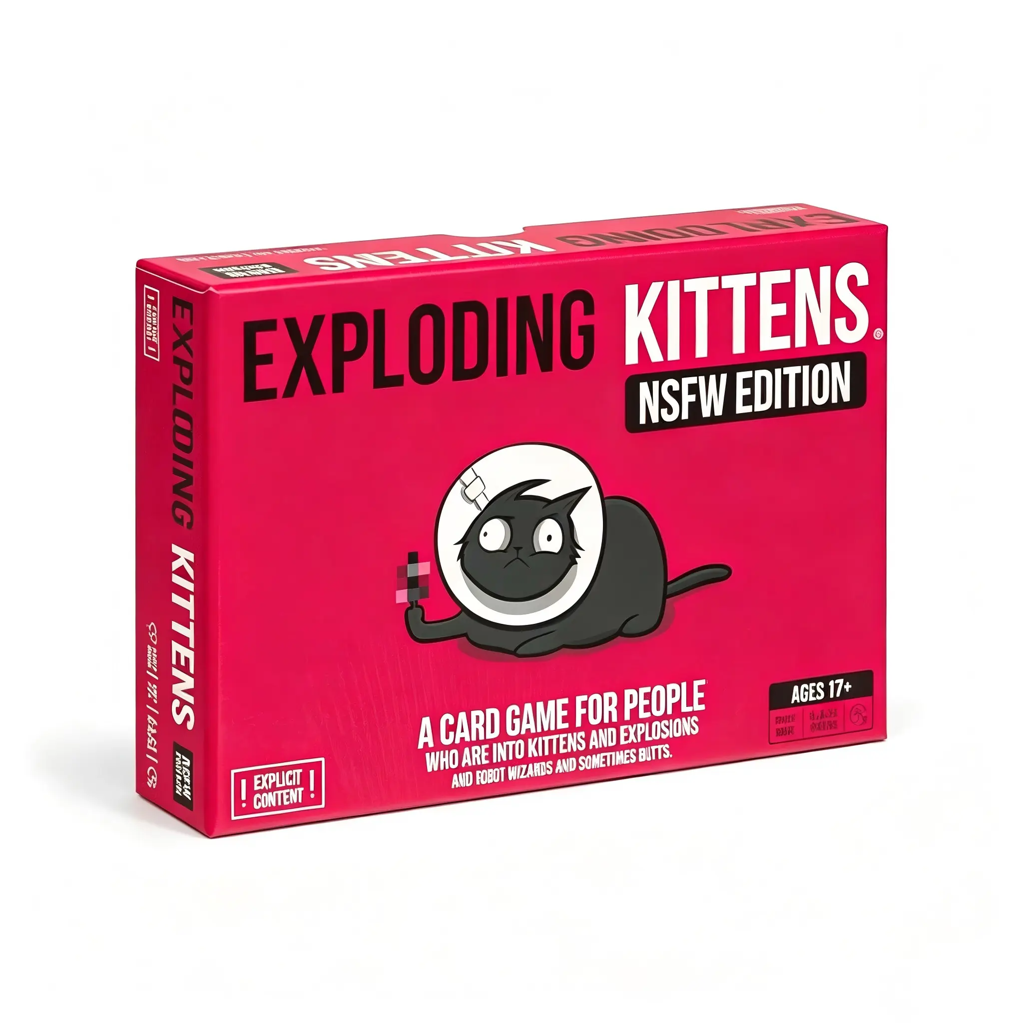 Exploding Kittens Nsfw Edition, 2-5 Players, Ages 17+, 15 Minutes to Play, Party & Family Card Game for Adults, Fun Adult Games
