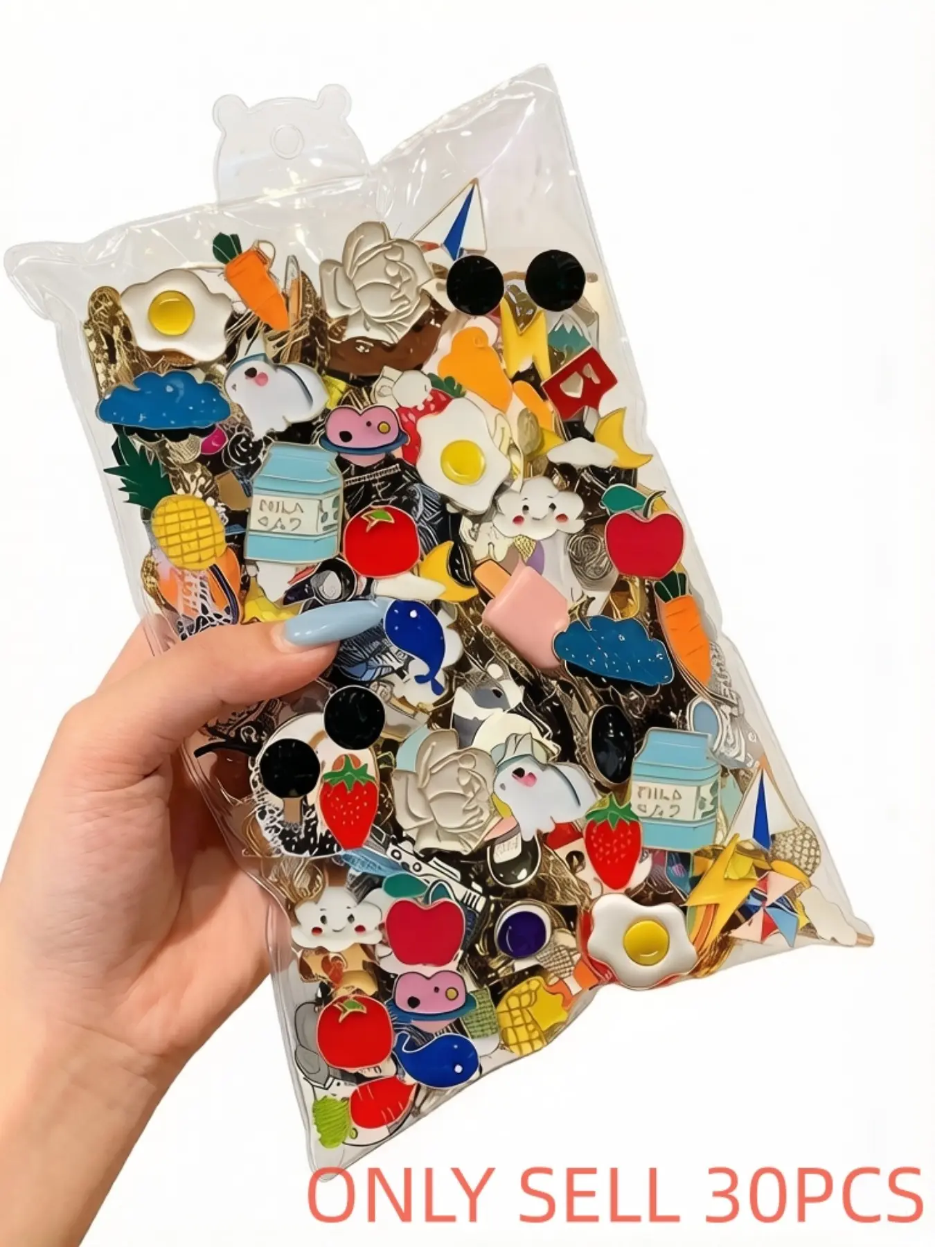 30 Piece Cute Enamel Pin Set, Various Cartoon Designs, Brooch Pins for Backpack Lapel Jeans Sweater Jacket, Unisex Fashion Accessories, Alloy Brooch Pin