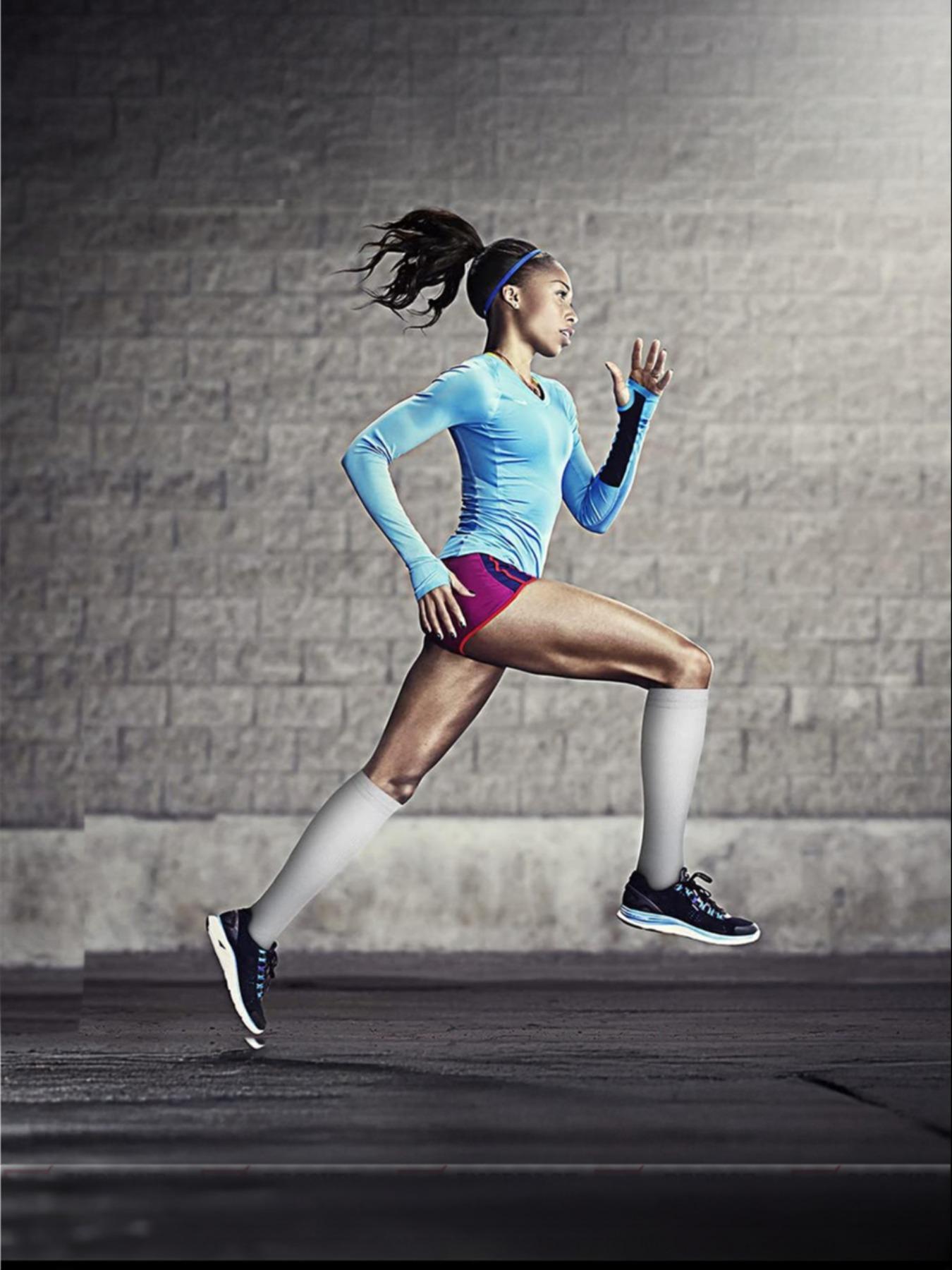 3 pairs of men's and women's compression socks with a compression rating of 15-20 mmHg in a knee-high design for running, performance and recovery, available in a range of colours to help improve circulation Sports Athletic Socks