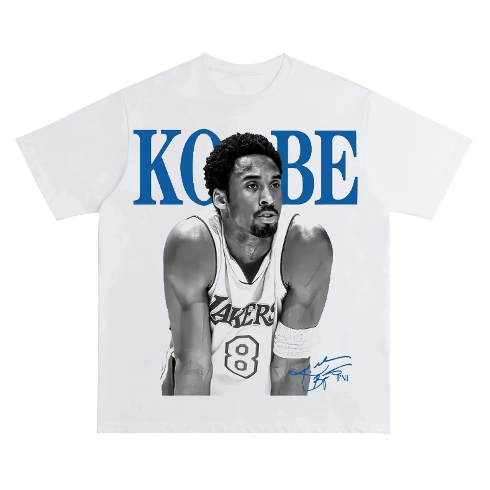Fashionable Adult Crew Neck Sports T-shirt, loose-fit top made of pure white cotton with retro basketball prints, a versatile garment suitable for sports enthusiasts, holiday trips, city strolls as well as hip-hop sports street-style outfits