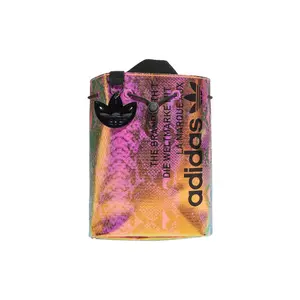 Adidas Originals Laser Pink PU Backpack with Large Trefoil Logo for Women