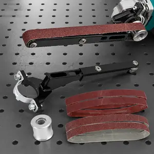 115/125mm Angle Grinder to Belt Sander Conversion Kit, Multi-Function DIY Sanding & Polishing System for Wood Metal, Industrial Precision Grinder, Portable Electric Tool Set with Anti-Slip Durable Stand