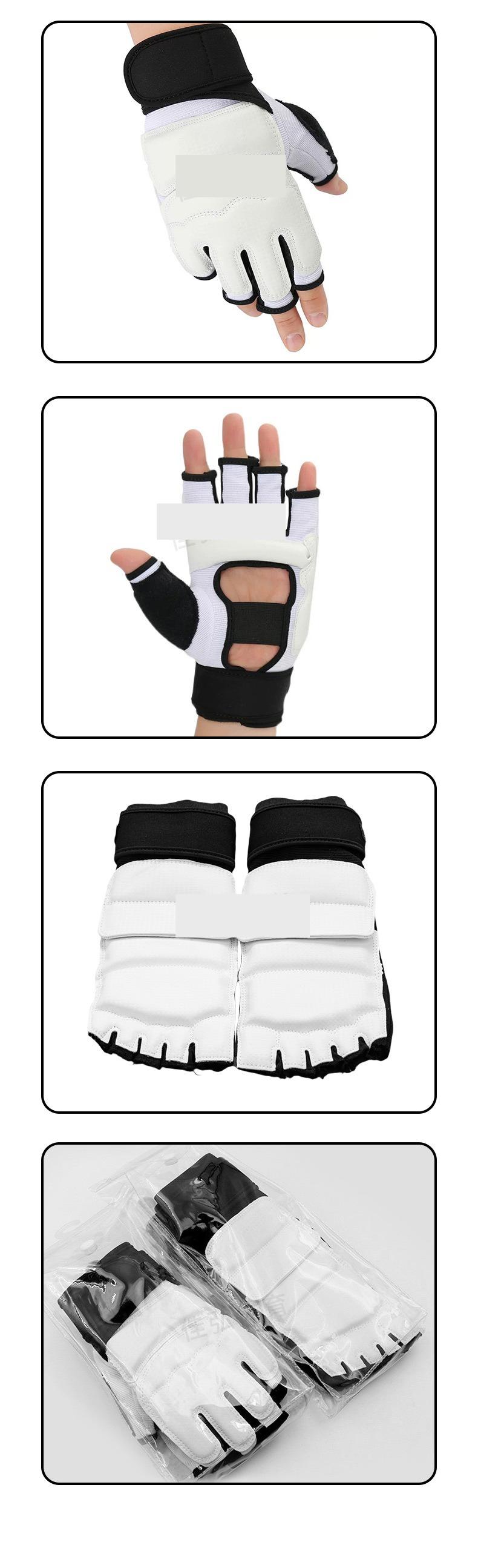 Taekwondo Hand & Foot Guards Set – Half-Finger Protective Gear for Kids & Adults, Ideal for Sparring, Kickboxing & Martial Arts Kids & Adults Taekwondo Protective Kit – Half-Finger Hand/Foot Guards, Boxing Gloves Included for Sparring & Kickboxing