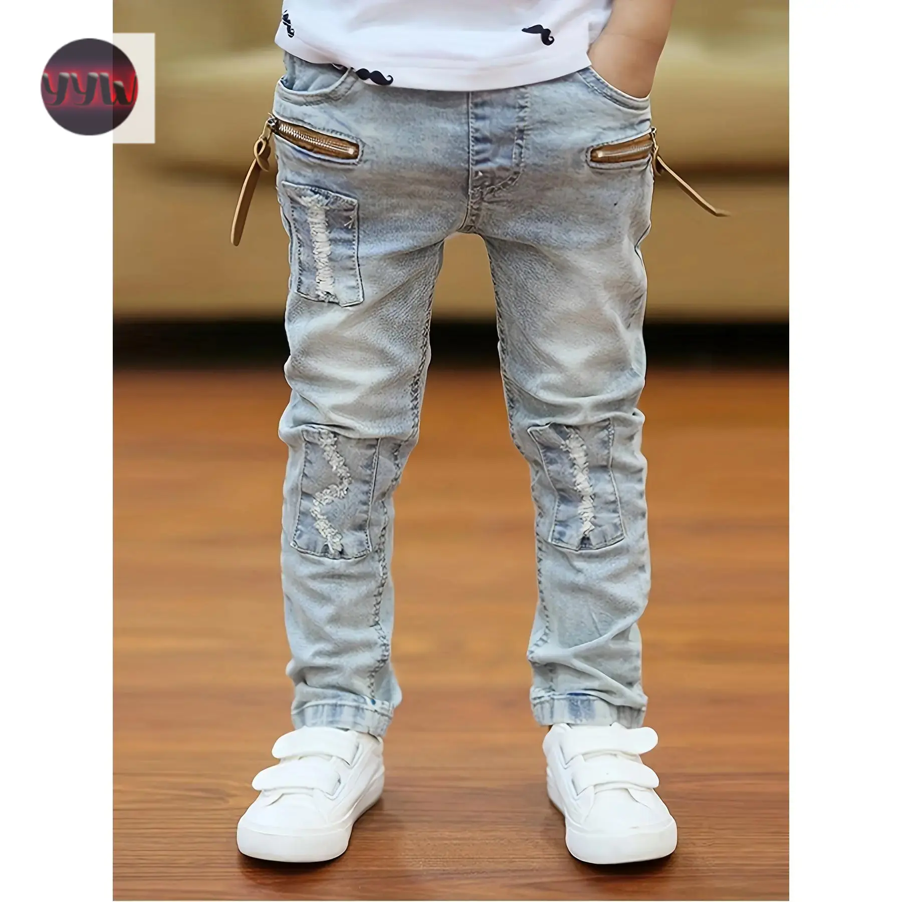 YYW1 Boys Kids Jeans Pants - Comfortable, Stylish Casual Wear