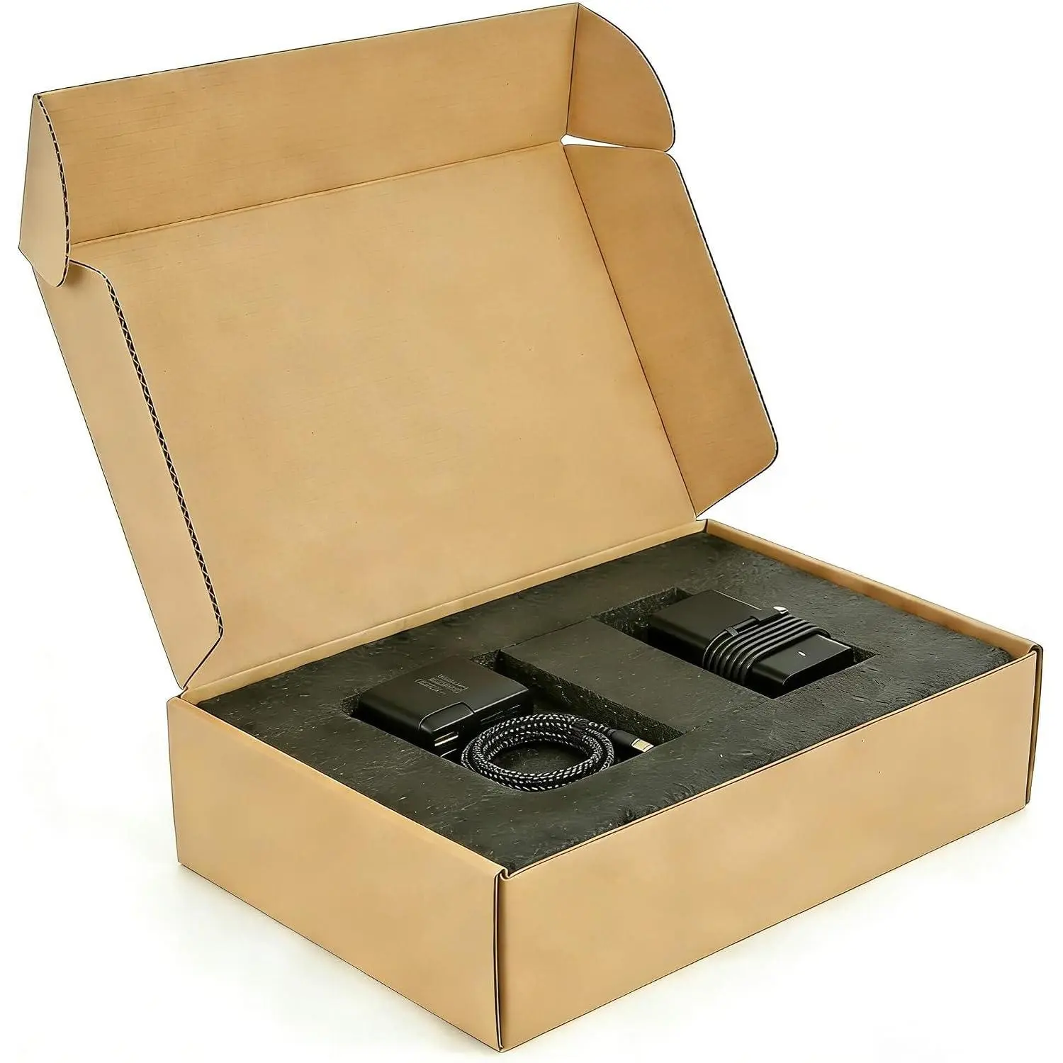 Laptop Shipping Boxes  for Laptop Shipping or Packing | Laptop Shipping Boxes Cardboard Laptop Box with  Protection Fits Notebook Screen Sizes Up to 17.6 Inch (Black)