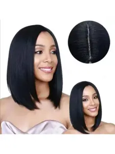 14-Inch Short Straight Bob Wig, Natural Heat-Resistant Synthetic Hair, Suitable for Women, All Seasons Wear, Daily Wear Wig, Hair Straight Wigs