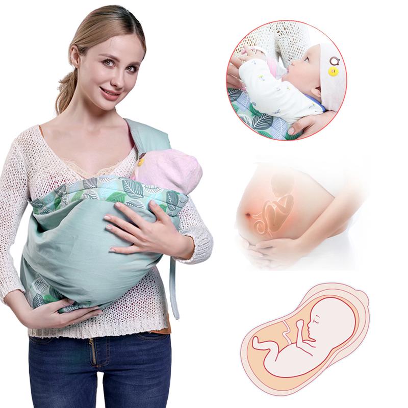 Baby Wrap Newborn Sling Dual Use Infant Nursing Cover Carrier Mesh Fabric Breastfeeding Carriers