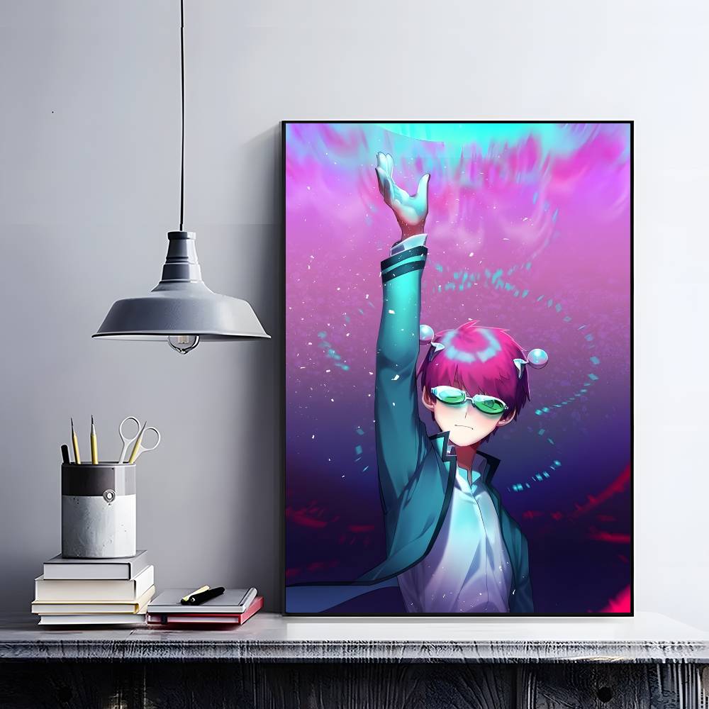 Anime The Disastrous Life Of Saiki K Poster HD art sticky wall waterproof home living room bedroom bar aesthetic decoration