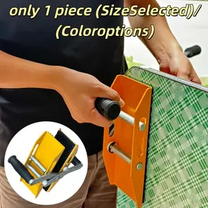 Double Handle Stone Slab Lifter Clamp, Heavy Duty 350kg Load Capacity, Anti-Slip Rubber Cushioned, Marble Granite Quartz Glass Transport Tool