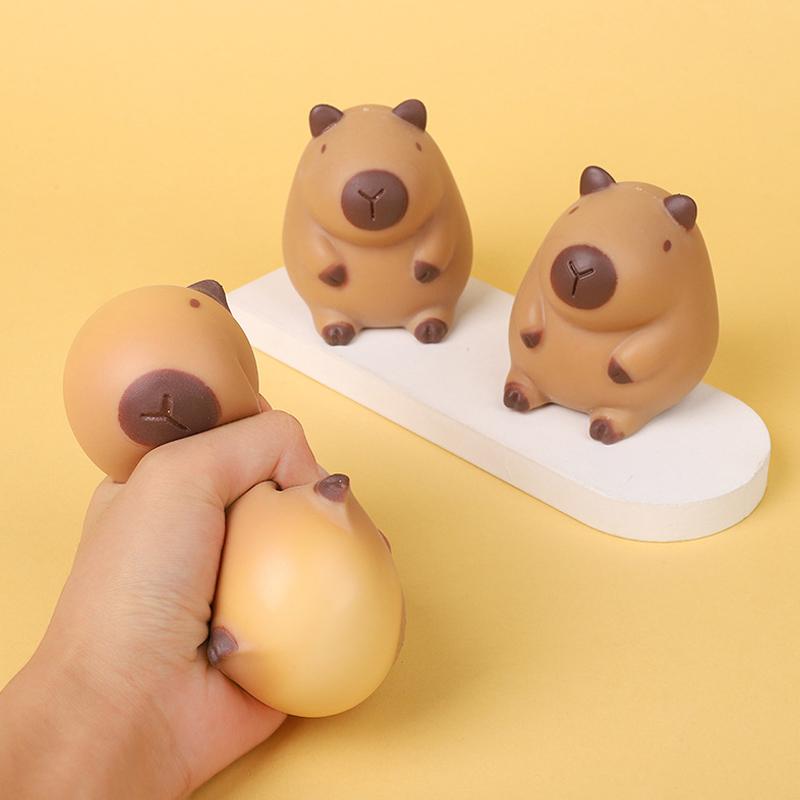 Kawaii Capybara Squeeze Toy Anti Stress Adult Toys Pinch TPR Soft Decompression Stress Reliever Toys For Kids