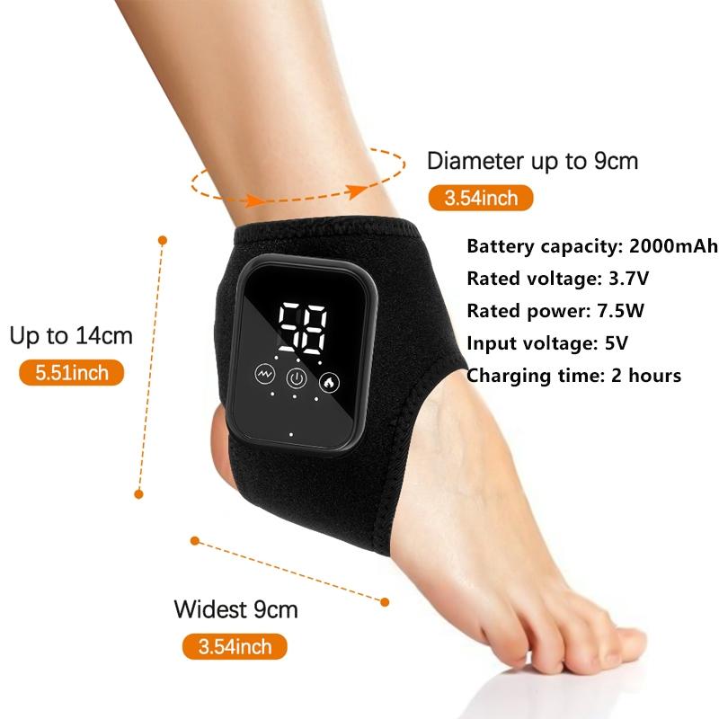 Foot Ankle Massager, 1 Count 3 Temperature Settings Vibration Foot Relaxation Machine, Foot Massage Tool for Women & Men, Vibration Machines