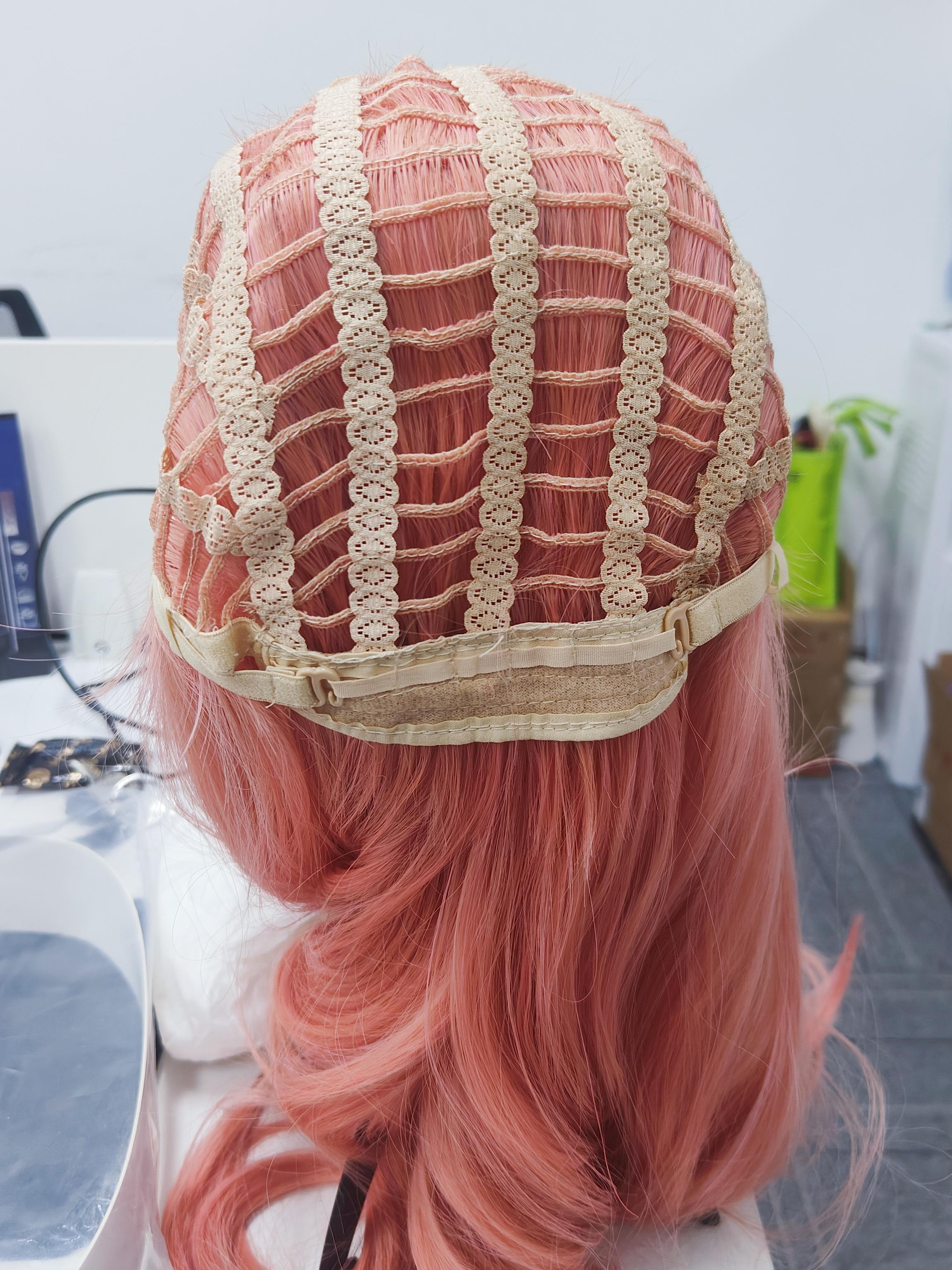 24 Inch Long Wavy Wig with Curtain Bangs, Stylish Face Framing Hairpiece, Natural Synthetic Heat Resistant Matte Fiber for All Occasions