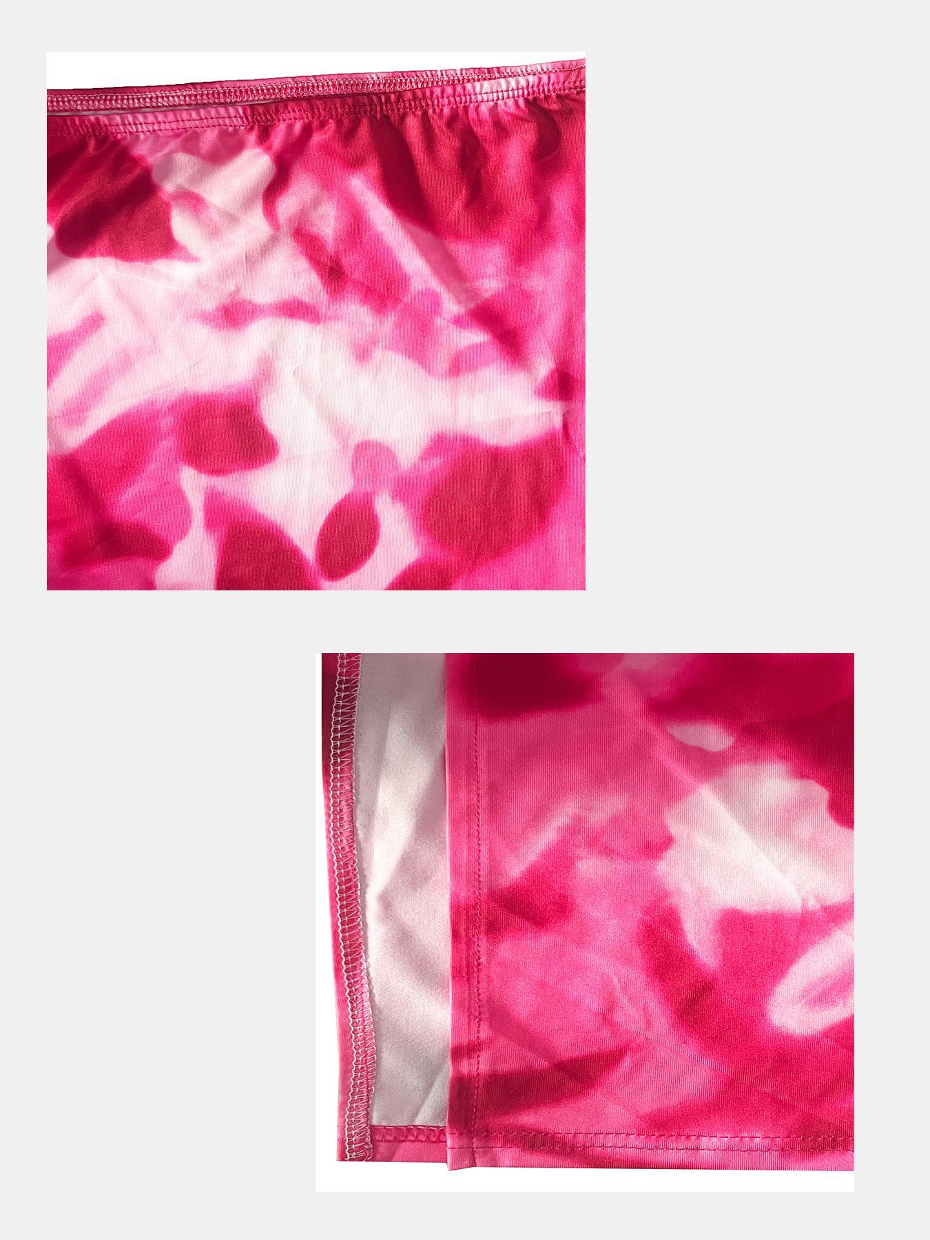 Women's All Over Print Skirt Set, Elegant Chic Off Shoulder Crop Long Sleeve Top & High Waist Bodycon Skirt Set, Fashion Casual Two Piece Outfits for Party Club Dating, Ladies Clothes for All Seasons Valentine's Day, Gift