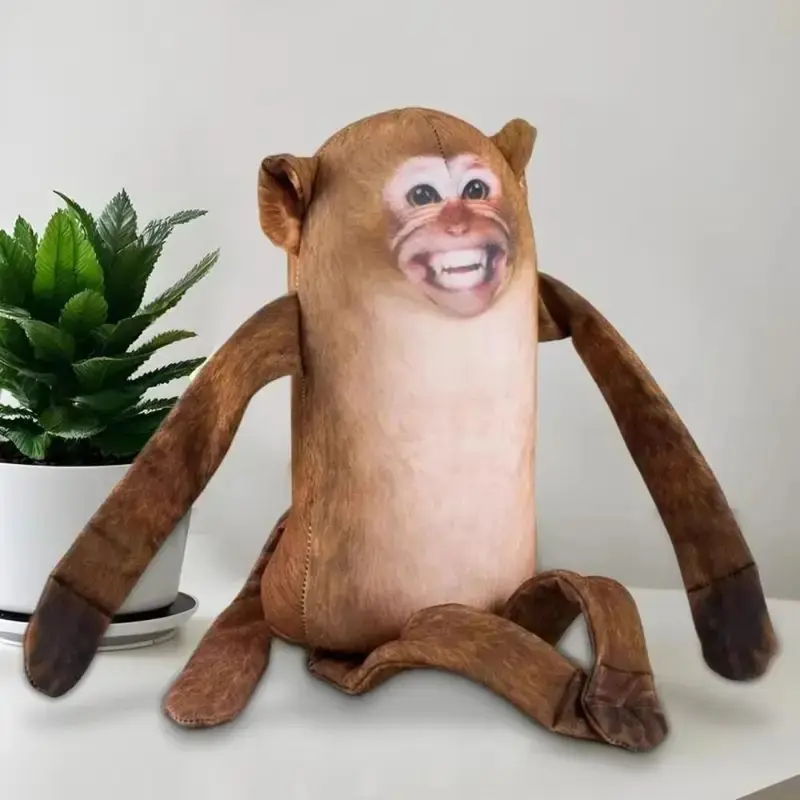 Creative Hugging Monkey Plush Toys Sleeping Stuffed Animal Monkey Plush Dolls Kawaii Ornament Monkey Stuffed Toys Birthday Gift