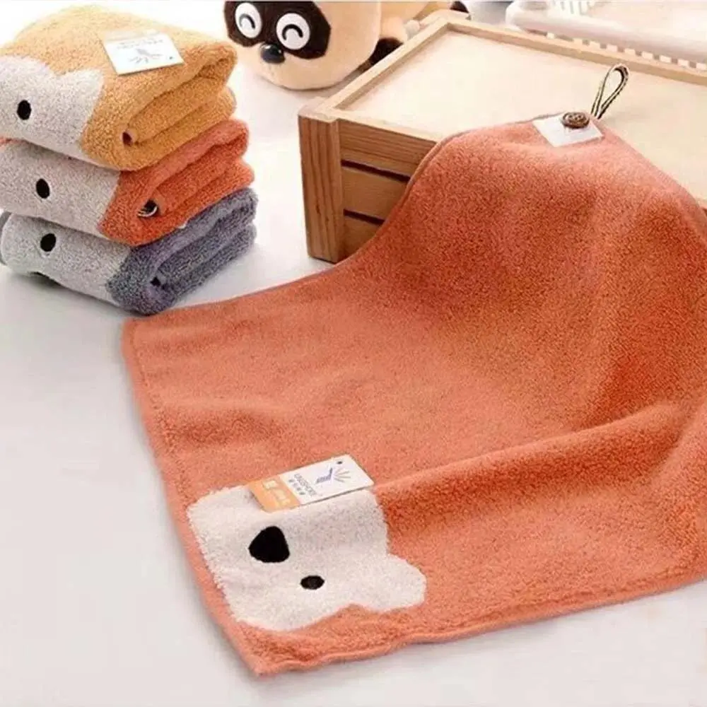 Cute Bath Baby Children Kids Cartoon Bear Wipe Towels Handkerchief Saliva Towels Face Towel