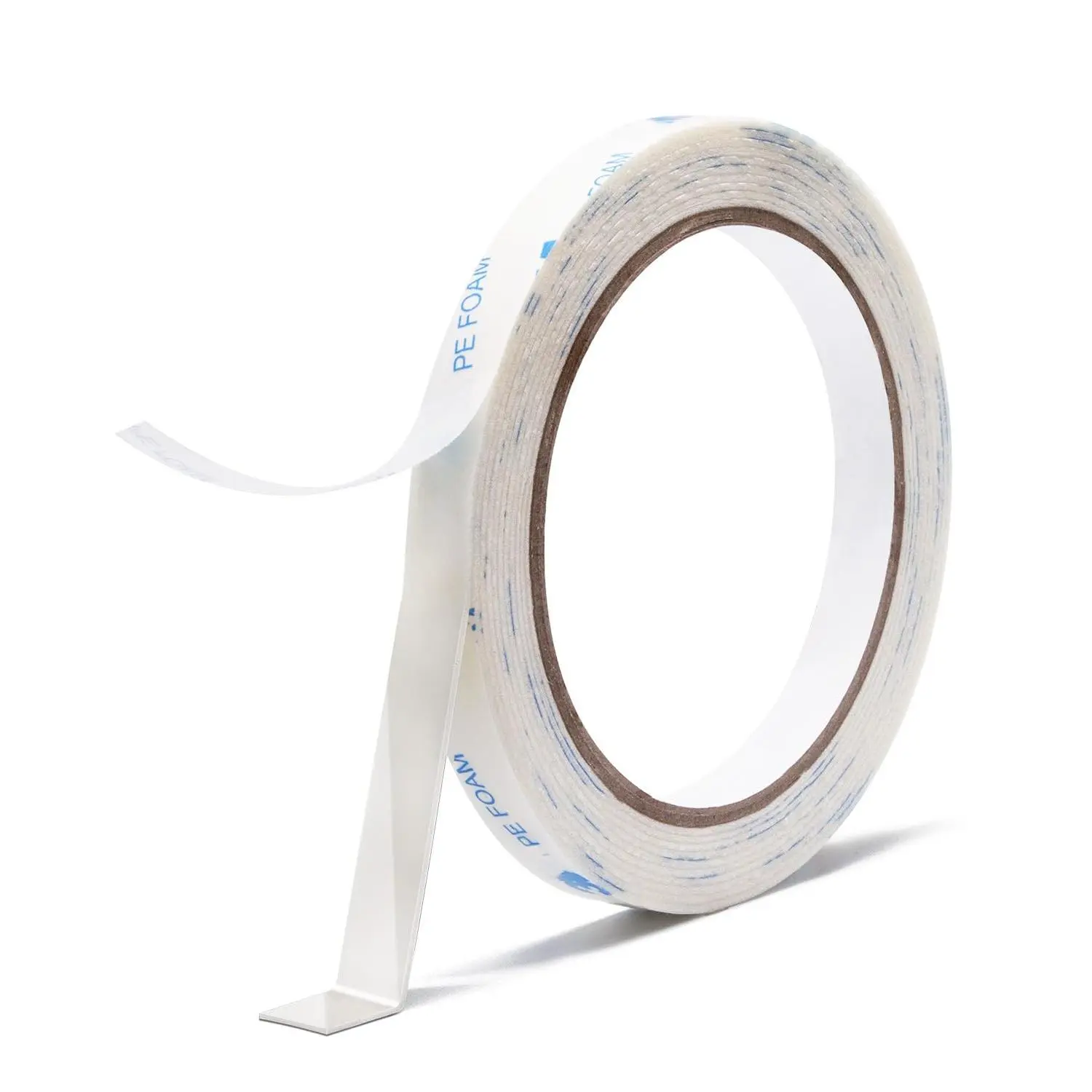 Double Sided Tape, Thick PE  Tape Strips, Mounting Tape Heavy Duty,  Adhesive Tape  for Mixtiles Wall Picture  Poster(White) 0.4" x 10FTx0.044 Inch