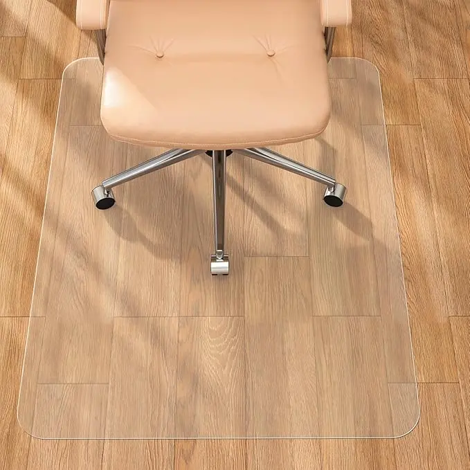 AIMHave 2.0mm Commercial grade chair mat for home office - Multi-size clear PVC protector for medium to long pile carpets, rugged and thick build keeps chair rolling freely without shifting