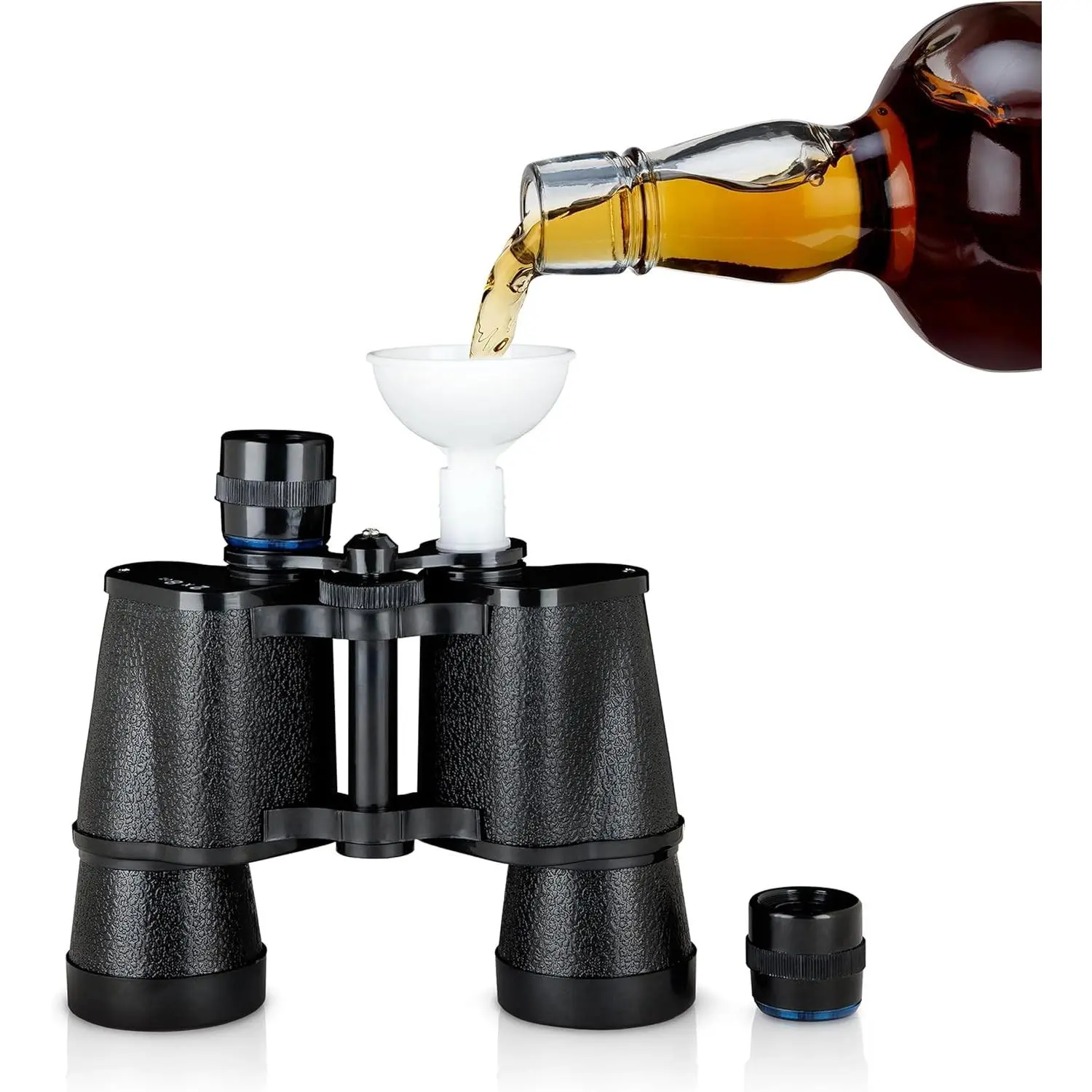 16 oz Black Sneaky Binocular Hidden Flask, Discreet Alcohol Barware Accessory, Disguised Drinking Container, Anything But A Regular Cup