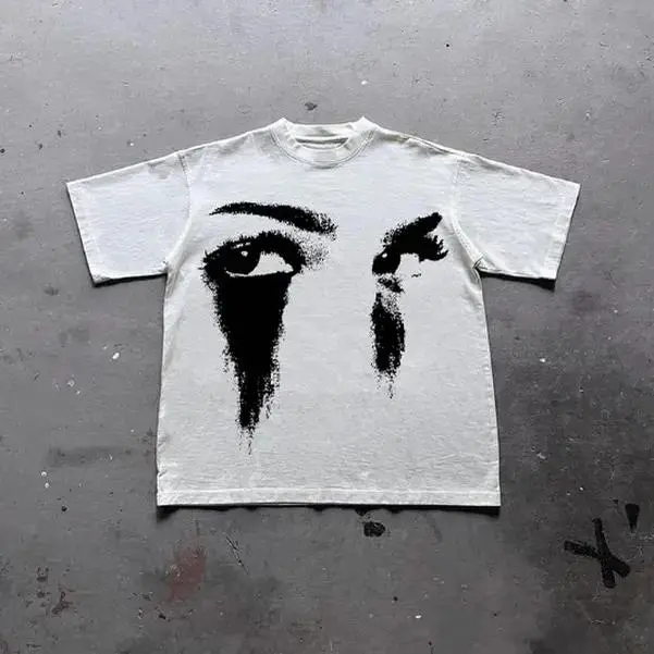 Vintage Portrait Graphic Print Cotton Casual T-Shirt, Y2k Shirt, Unisex T-Shirt, Gift For Men Women