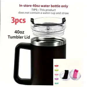 3-piece 40-ounce mug cover (excluding water bottle), replacing the lid, suitable for our 40-ounce mug accessories.