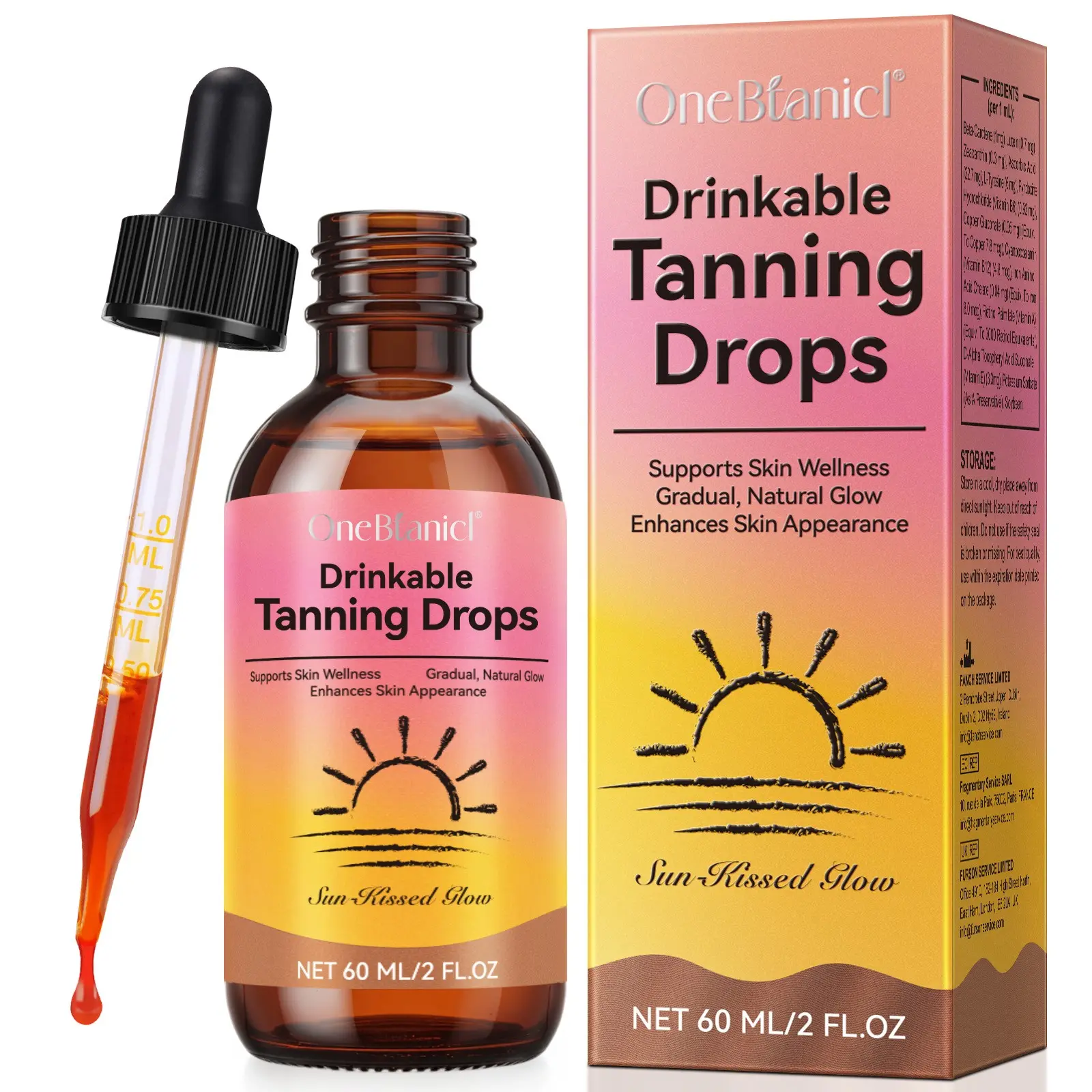 Body Bronzing Lotion 50ML, Moisturizing After Sun Exposure, Rich in Vitamins, Supports Tan, Improves Skin Tone, Healthy Skin Care
