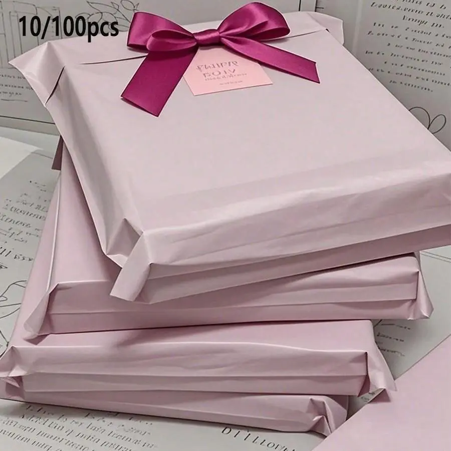 10pcs Pack Self Adhesive Waterproof Mailing Envelopes, Thick Durable Plastic Bags, Postal Mailing Bags, Poly Mailer, Leak Proof Tear Resistant, Multi Purpose Packaging