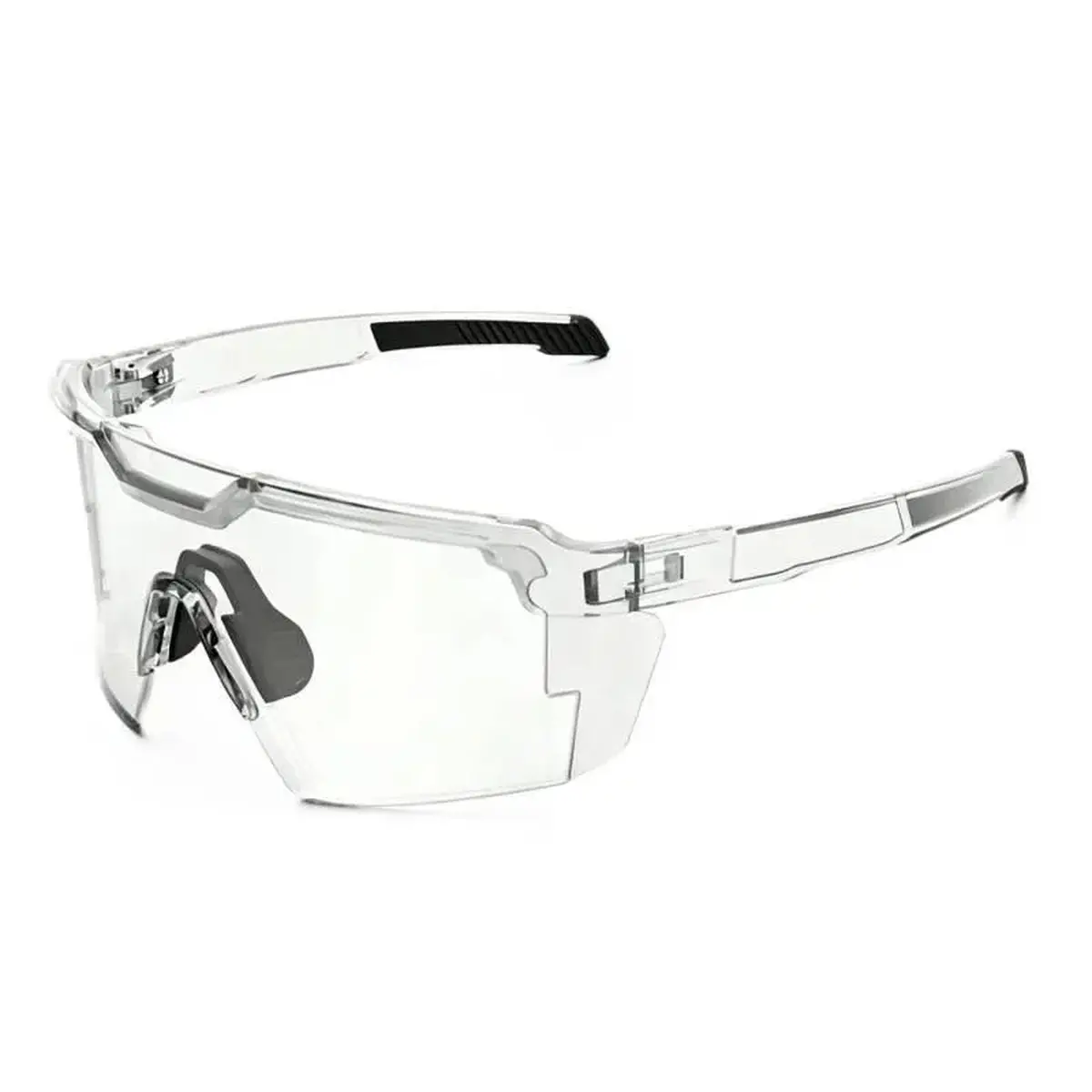 Unisex Outdoor Sports Sunglasses with Box - Polycarbonate Half-Frame, Universal Fit, Photochromic Lens, UV400 Shield for Driving, Cycling