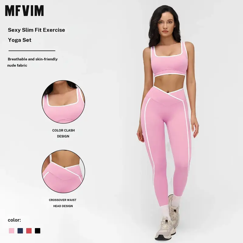 Women's 2-Piece Athleisure Solid Color Cut-Out Camisole & High-Waist Pull-On Leggings Gym Set - Bold Look, Slim-Fit Matching Workout Set for Female Yoga, Summer Sports, Cutout Back Vent, Clean Modern Design, 2 Piece Sets