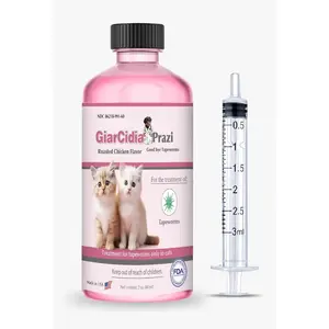 Dewormer for Cats and Kittens 60mls Chicken Flavour Oral Suspension with 3ml Dropper USA Made