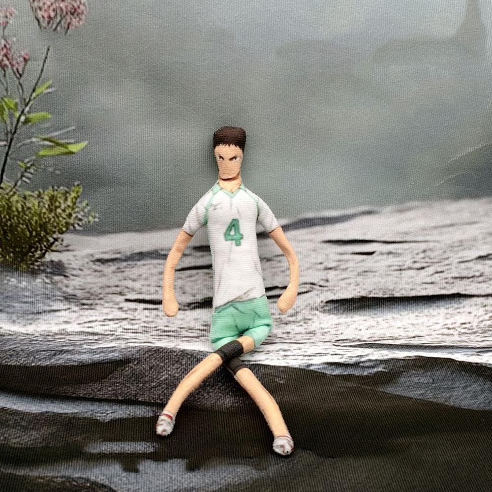 Anime Haikyuu Hinata Shoyo Kozume Kenma Cosplay Keychain Plush Cotton Doll Slender Twistable Shape Room Decoration Festival Gift