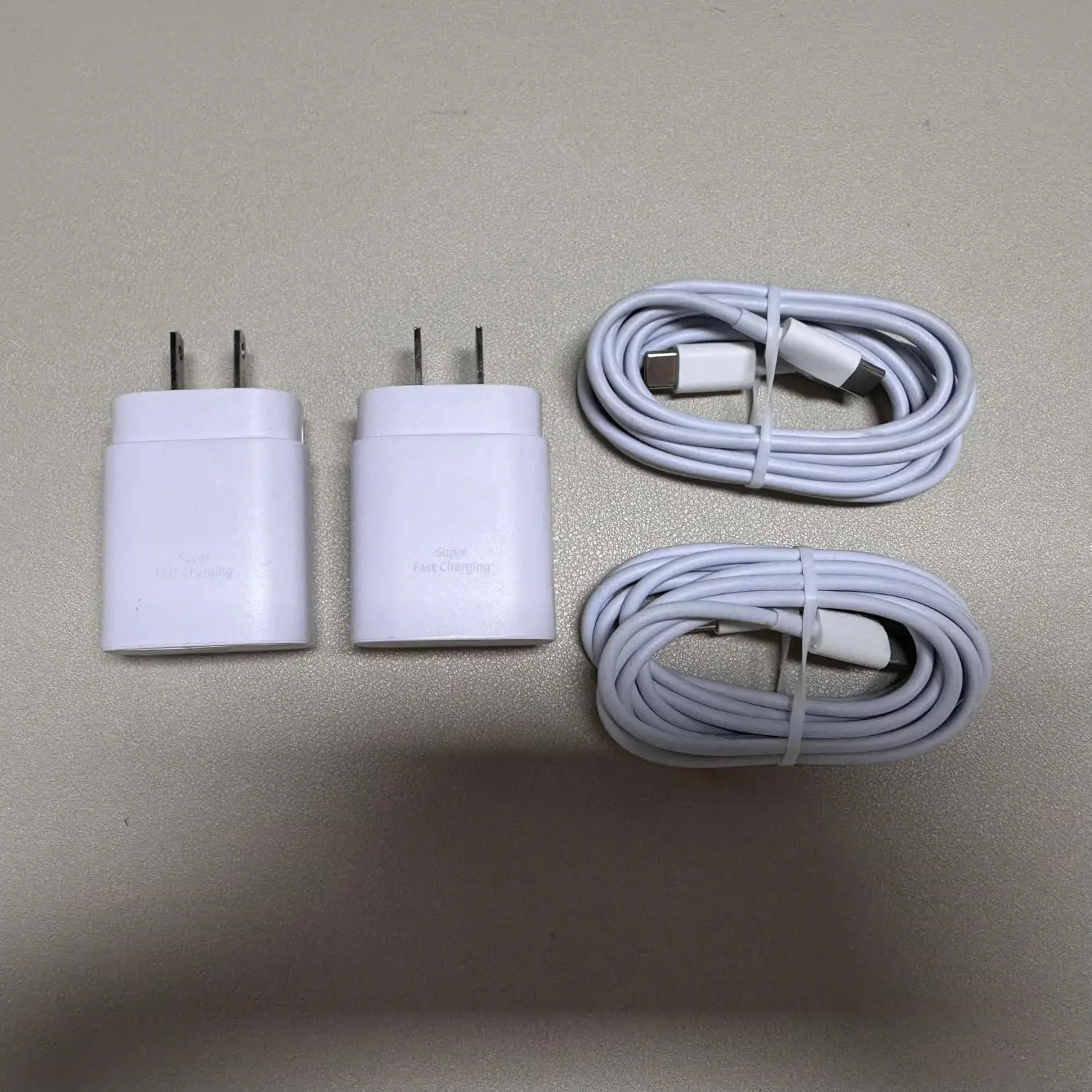 25W USB-C  Charger Block with C-to-C  [PD PPS Compatible] for Galaxy S24/S23/S22, Pixel 8/7, Z Flip 5, i Phone 17/16/15 - Compact Type C Charger [White]