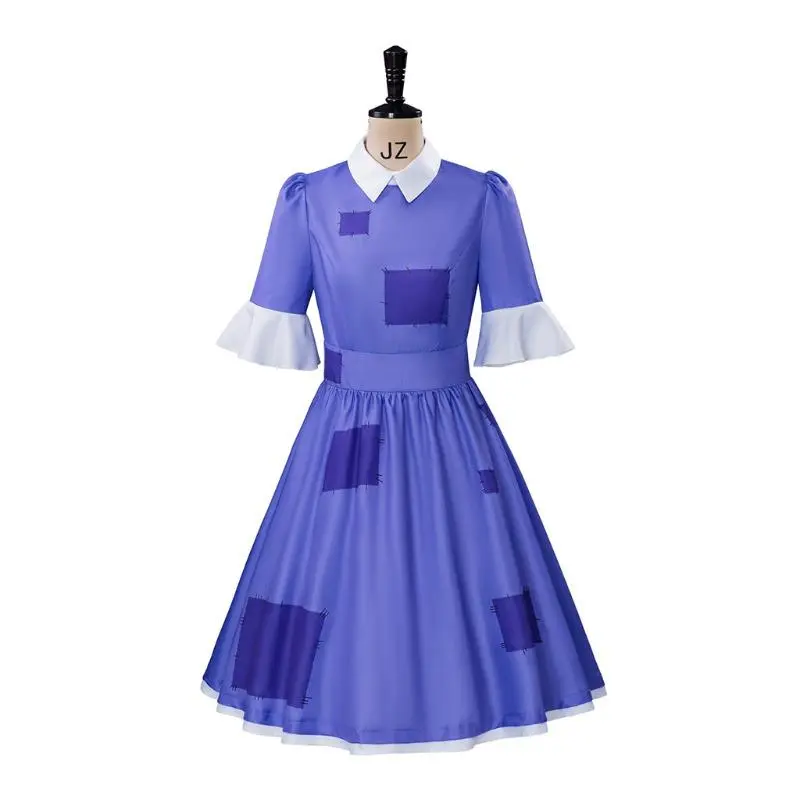 The Amazing Digital Circus Ragatha Cosplay Costume for Adult Women Pomni Printed Dress Halloween Stage Performance Clothing