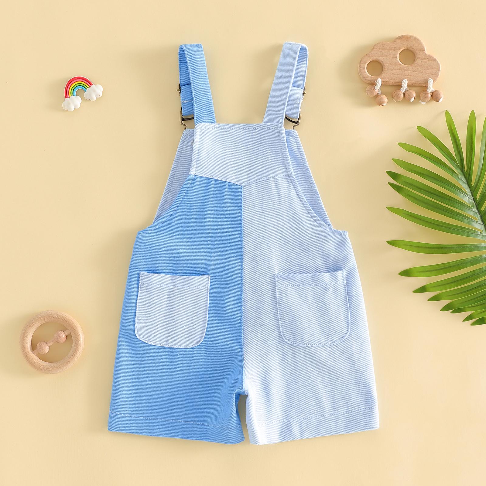 Imcute 90's Style Toddler Overalls Shorts Babby Boy Girl Suspender Romper Contrast Color Sleeveless Jumpsuit with Adjustble Shoulder Strap Imcute 90's Style Toddler Overalls Shorts Babby Boy Girl Suspender Romper Contrast Color Sleeveless Jumpsuit with Adjustble Shoulder Strap