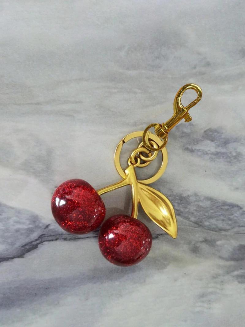 Cherry Keychain Women's Bag Pendant Fashion Trend Exquisite Pendant Valentine's Day Women's Bag Exquisite Pendant Christmas gift Women's Backpack Elegant Pendant Suitable for Valentine's Day and Christmas Giving  to Friends
