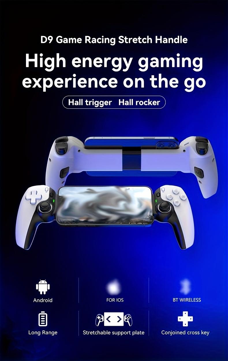 Wireless Game Controller with Hall Effect Joystick and Trigger Buttons - Multi-Platform Controller for PS3/PS4/Switch/iOS/Android/PC - Rechargeable Lithium Polymer Battery, Ergonomic Design, Fashionable Style, Durable Construction, Suitable for Mobile Gam