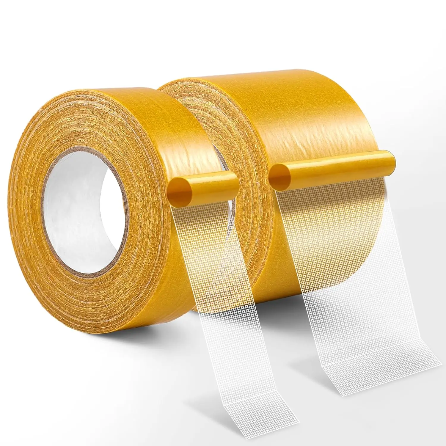 Double Sided Fabric Tape Heavy Duty for Clothes Hemming 98FT ,Sticky but Removable Carpet Tape,Extra  Fashion Two Sided Tape for Dress to ,Arts,2 Rolls (Wide:1in / 2in)