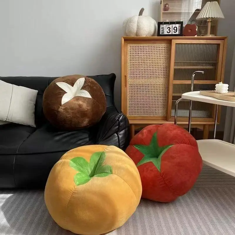 Latest Sofa Bay Window Cushion Bedroom Room Decoration Ins Style Cute Little Ornaments Mushroom Tomato Cushion Pillow
