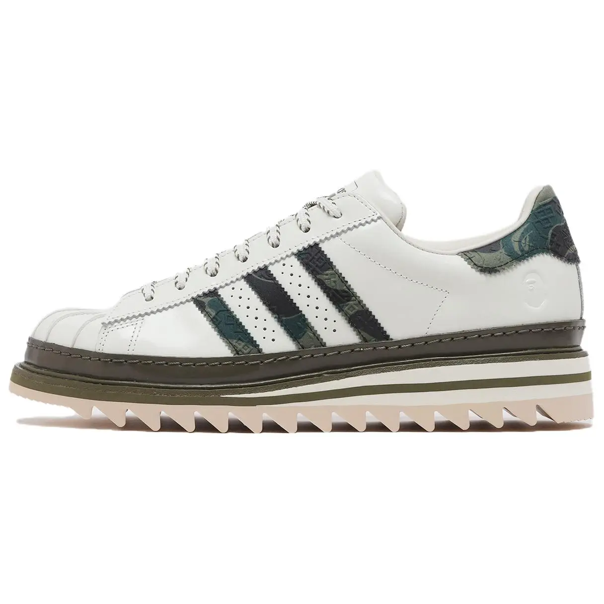 CLOT x BAPE x adidas Originals Superstar Men’s Comfortable Casual Sneakers in White Verifiable, with credentials and supporting global authentication