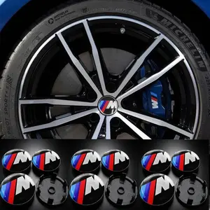 4Pcs 56mm-68mm Car Wheel Center Caps, Hub Center Cover Emblem Compatible With BMW Alpina M Series X1 X3 X5 X6 X7 E60 E92 E71 E70 E46 F34 G30 G70 G08 G05 G06 G01 G02 G31 G38, Practical Replacement Styling Accessories For BMW Car Wheels, Waterproof