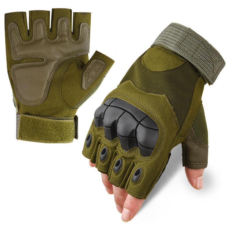 Outdoor sports gloves, tactical gloves, non-slip soft shell protective palm pads, touchscreen combat training gloves for men and women, full-finger and half-finger gloves