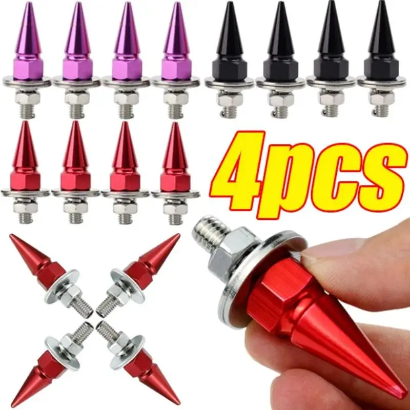 M6 Threaded Tips Screw Car Modified Fasteners Fender Washer Bumper Engine Screws License Plate Aluminium Alloy Bolts